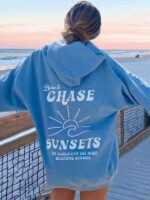 Sunsets Oversized Fleece Hoodie