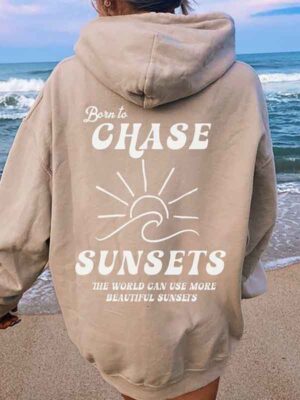 Sunsets Oversized Fleece Hoodie