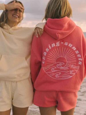 Sunsets Pullover Fleece Hoodie