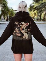 Unisex Koi Fish Pullover Hoodie