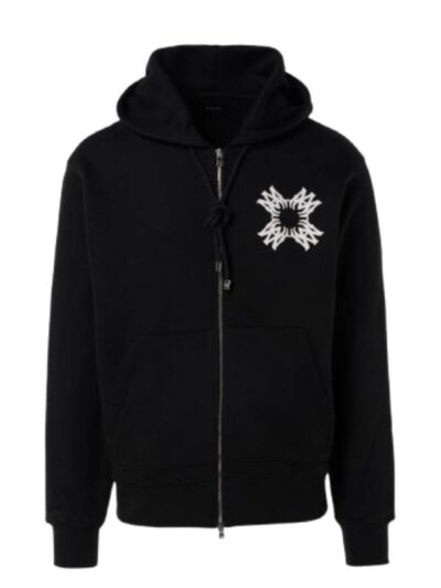 Unisex MA Quad Black Zip-Up Hoodie