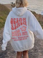 Wild Wave Ocean Beach Hoodie