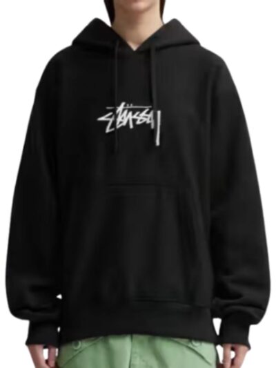 Unisex Stussy Applique Pullover Hoodie