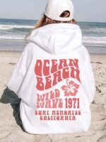 Wild Wave Ocean Beach Hoodie