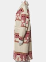 Yellowstone S05 Beth Dutton Pink Printed Coat