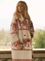 Yellowstone S05 Beth Dutton Pink Printed Coat