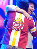 2024 Big Slick Celebrity Weekend Chiefs Red Denim Jacket