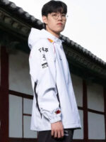 2024 T1 Worlds Uniform White Hooded Jacket