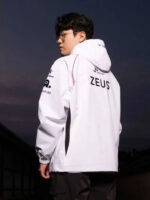 2024 T1 Worlds Uniform White Hooded Jacket