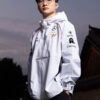 2024 T1 Worlds Uniform White Hooded Jacket