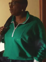 9-1-1 S05 Henrietta Wilson Green Half-Zip Jacket