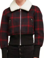 9-1-1 S05 May Grant Plaid Shearling Collar Jacket