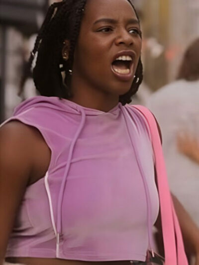 Corinna Brown Heartstopper S03 Crop Hooded Vest