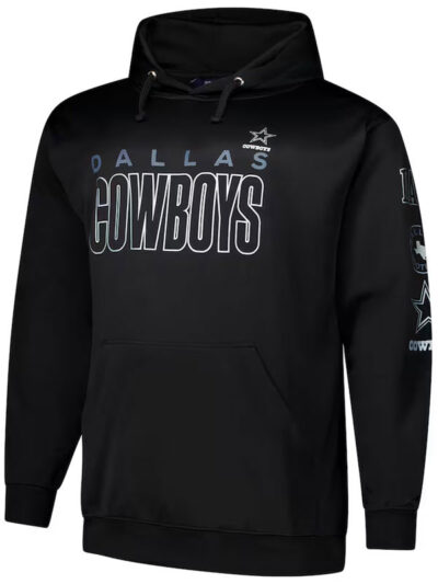 Dallas Cowboys Big & Tall Black Pullover Hoodie