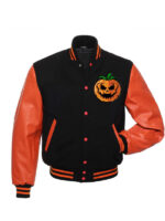 Happy Halloween Letterman Varsity Jacket