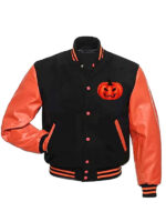 Happy Halloween Letterman Varsity Jacket