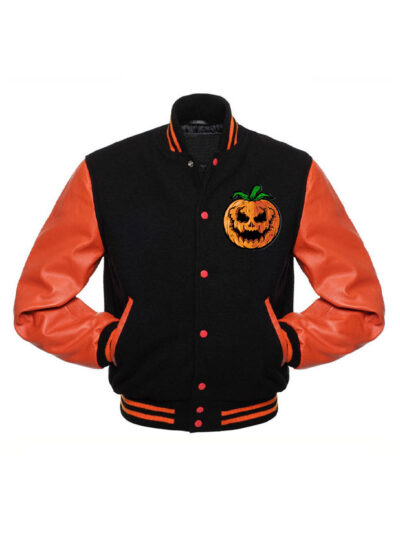 Happy Halloween Letterman Varsity Jacket