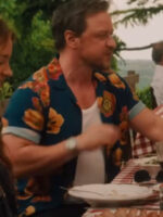 James McAvoy Speak No Evil 2024 Teal Floral Shirt