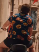 James McAvoy Speak No Evil 2024 Teal Floral Shirt