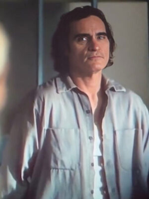 Joker 2024 Joaquin Phoenix Blue Shirt