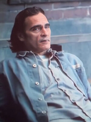 Joker 2024 Joaquin Phoenix Blue Shirt