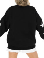 Kansas City Chiefs OVersized Star Sleeve Red Sweatshirt