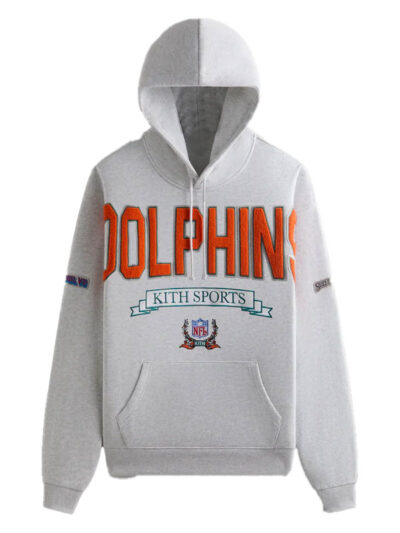 Kith Miami Dolphins Nelson Grey Pullover Hoodie