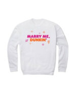 Marry Me Dunkin White Sweatshirt