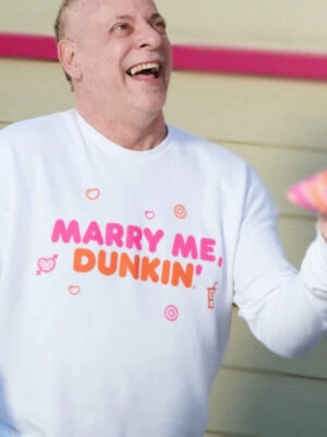 Marry Me Dunkin White Sweatshirt