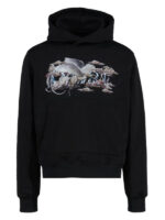 Pegasus Script Amiri Black Pullover Hoodie