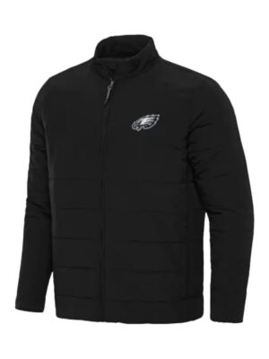 Philadelphia Eagles Antigua Black Zip-Up Jacket