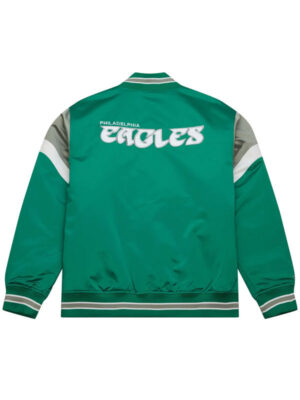 Philadelphia Eagles Heavyweight Satin Varsity Jacket