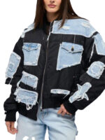 Rhoyle Ivy King All American Homecoming Denim Patch Jacket