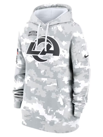 Salute To Service Los Angeles Rams Camo Pullover Hoodie