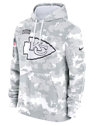 Salute to Service Kansas City Chiefs Grey Camo Hoodie