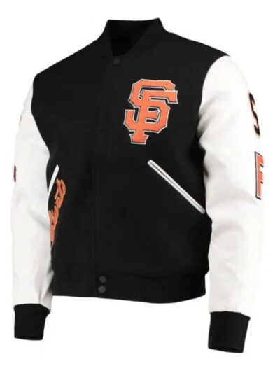 San Francisco Giants Letterman Pro Standard Black Varsity Jacket