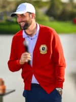 Scottie Scheffler PGA Tour Red Cardigan