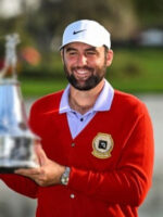 Scottie Scheffler PGA Tour Red Cardigan