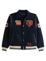 Abercrombie Chicago Bears Blue Varsity Jacket