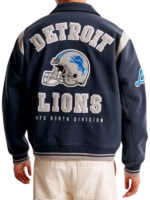 Abercrombie Detroit Lions Blue Varsity Jacket