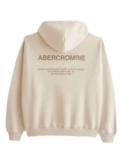 Abercrombie & Fitch Logo Oversized Pullover Hoodie