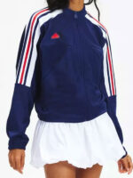 Adidas 3-Stripes Blue Zip-Up Track Jacket