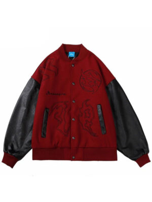 AESUAPRE Variant Symbol Wool Varsity Jacket