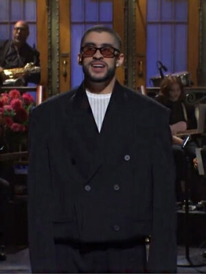 Bad Bunny SNL Oversized Black Suit