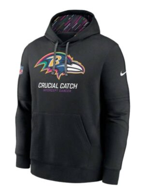 Baltimore Ravens NFL Crucial Catch Black Pullover Hoodie