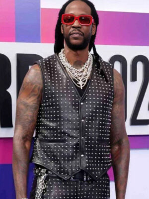 BET Awards 2024 2 Chainz Leather Vest