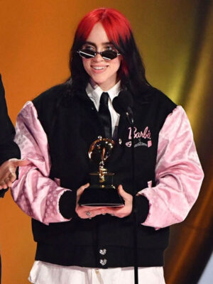 Billie Eilish Grammy Awards Barbie Bomber Jacket