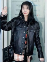 black-trucker-k-pop-iu-leather-jacket