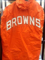 Browns Hooded 1970’s Cleveland Sideline Orange Jacket