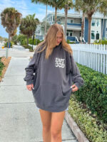 But God Grey Oversized Pullover Hoodie